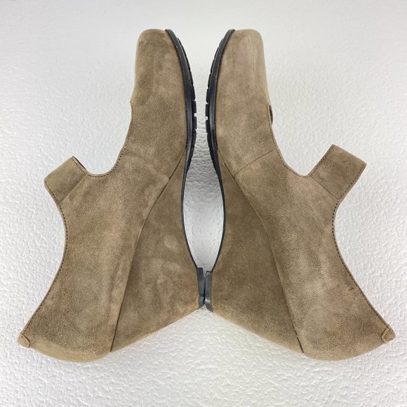 GEOX RESPIRA suede leather wedge with buckle strap - EU 41 / US 10.5 - Picture 5 of 13